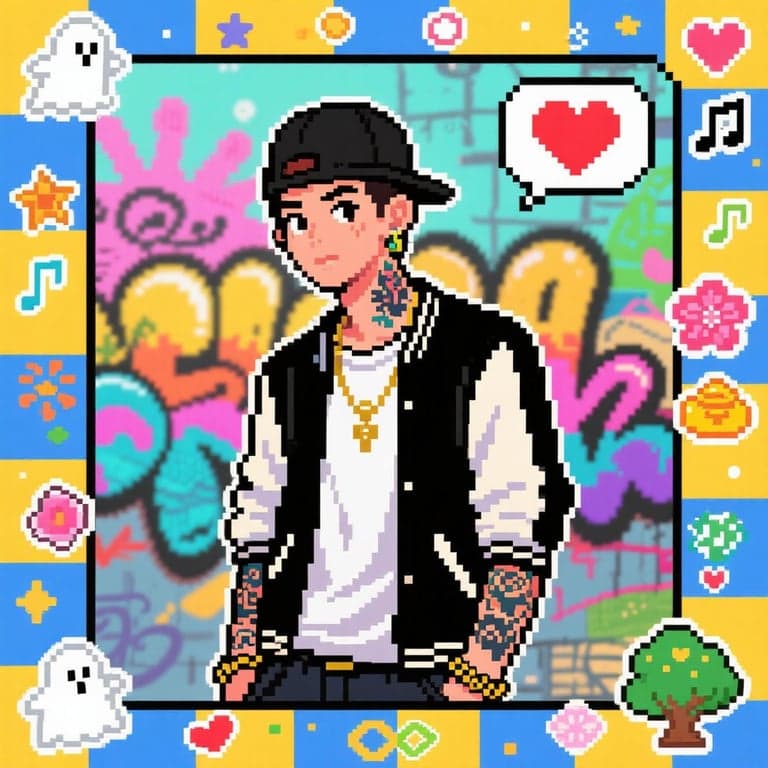 LoFi Pixel Character Mini Card